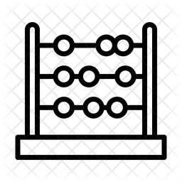 256x256 Abacus Icon Of Line Style