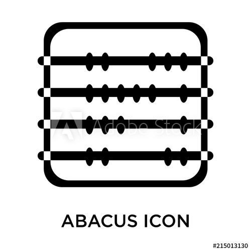 500x500 Abacus Icon Isolated On White Background Modern And Editable
