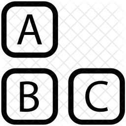 256x256 Abc Icon Of Line Style