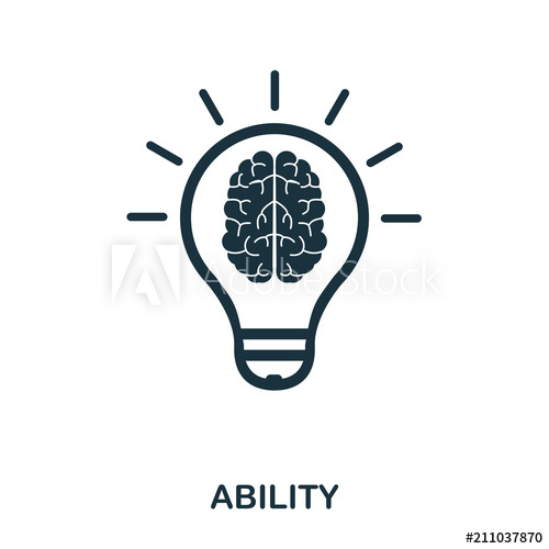 500x500 Ability Icon Line Style Icon Design Ui Illustration Of Ability