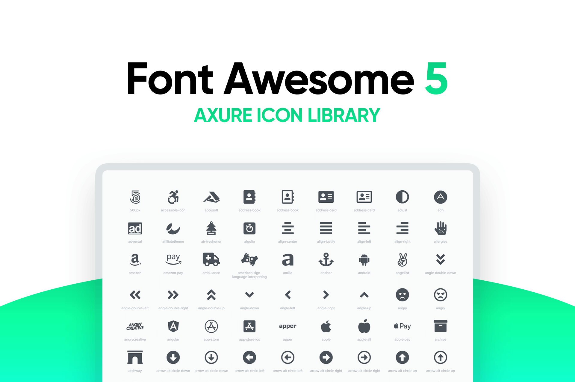 1920x1278 Font Awesome Axure Icon Widget Library Axure Design
