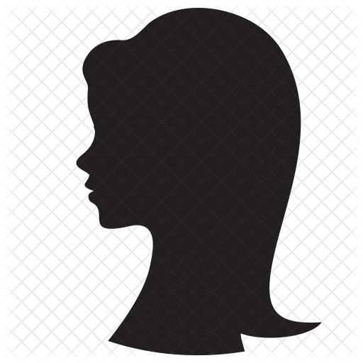 512x512 Girl Icon Of Glyph Style