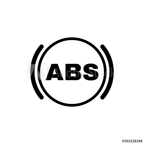 The Abs Icon Brake And Car Symbol Flat Design Stock 500x500 The Abs Icon Brake And Car Symbol Flat Design Stock