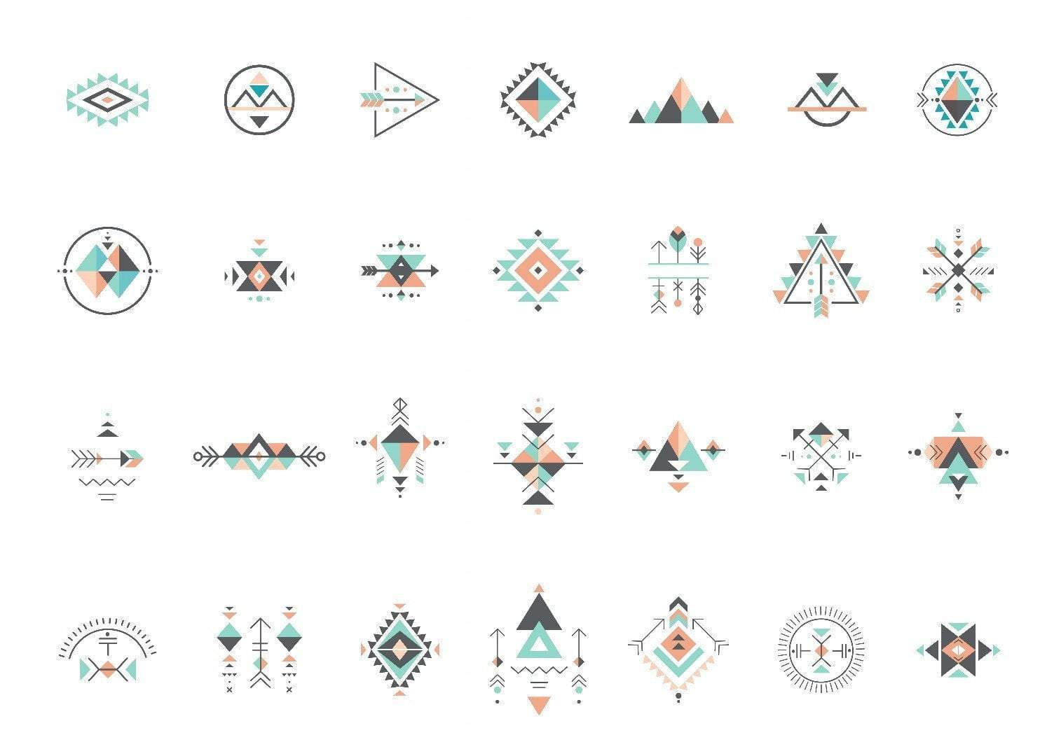 1494x1080 Abstract Icon Set Temporary Tattoos And Fake Tattoos