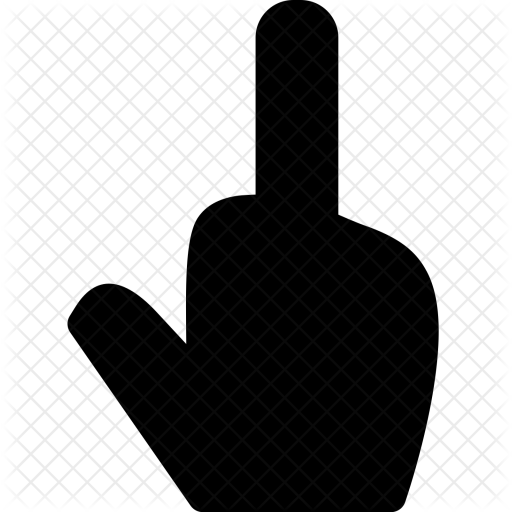 512x512 Middle, Finger, Hand, Gesture, Touch, Abuse Icon
