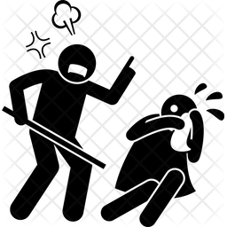 256x256 Abuse Icon Of Glyph Style