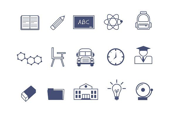 580x387 School And Academic Icons