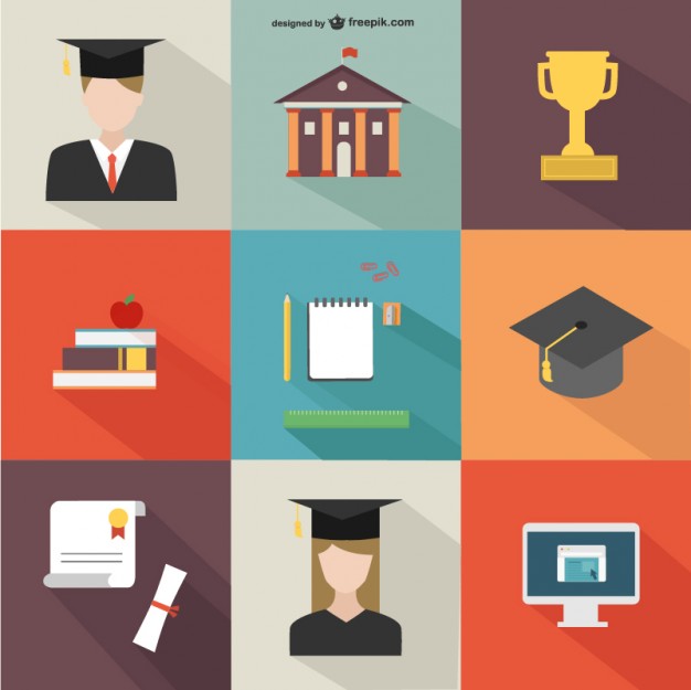 626x625 Academic Icons Pack Vector Free Download