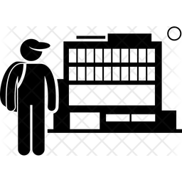 256x256 Academy Icon Of Glyph Style