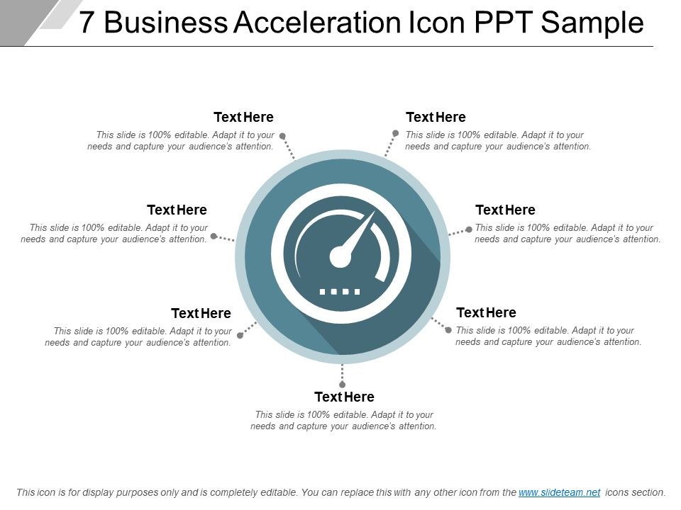 960x720 Business Acceleration Icon Ppt Sample Templates Powerpoint