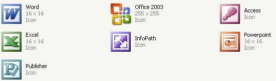 551x163 Office Toolbar Icons