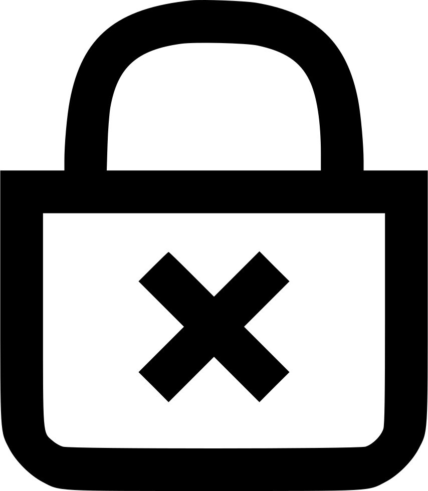 854x980 Access Denied Security Secure Password Safe Lock Png Icon Free