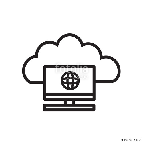 500x500 Remote Access Icon, Cloud Computing Icon Stock Image And Royalty