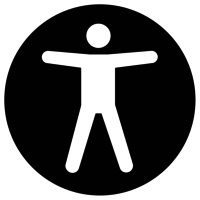 200x200 Accessible Icon Buttons