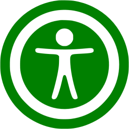 256x256 Green Accessibility Icon