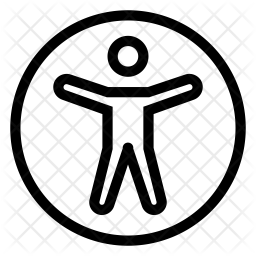 256x256 Web Accessibility Icon Of Line Style