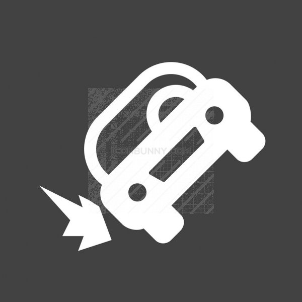 600x600 Accident Glyph Inverted Icon
