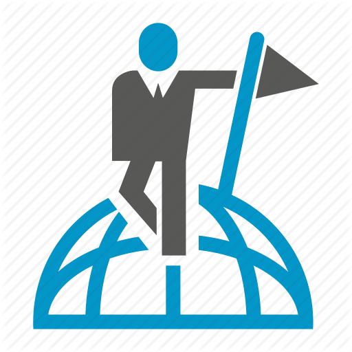 512x512 Accomplishment, Achievement, Business People, Flag, Globe, Success