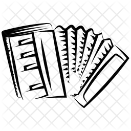 256x256 Accordion Icon Of Doodle Style