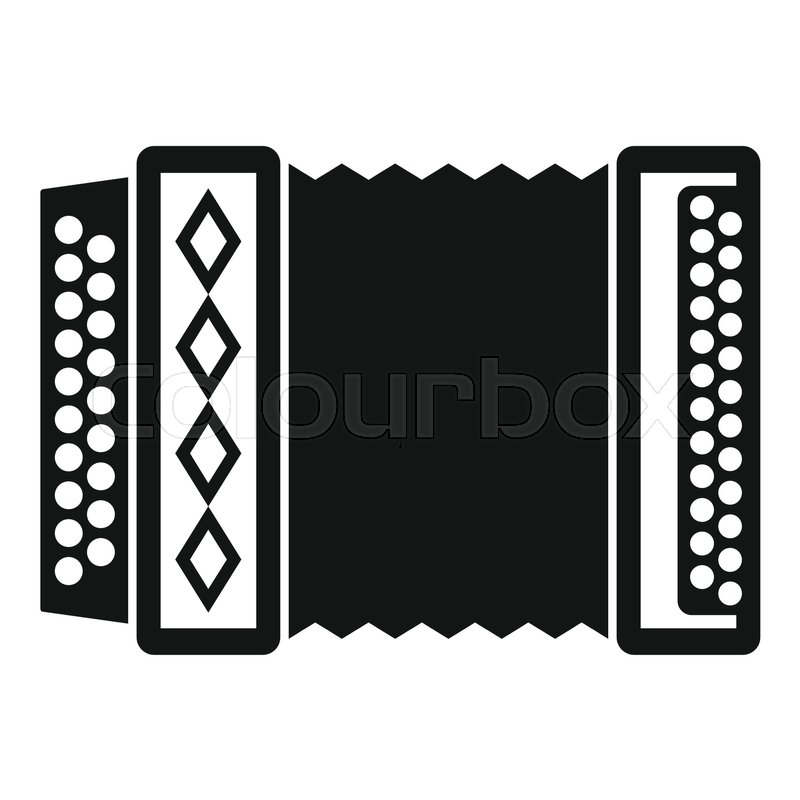 800x800 Accordion Icon Simple Illustration Of Stock Vector Colourbox