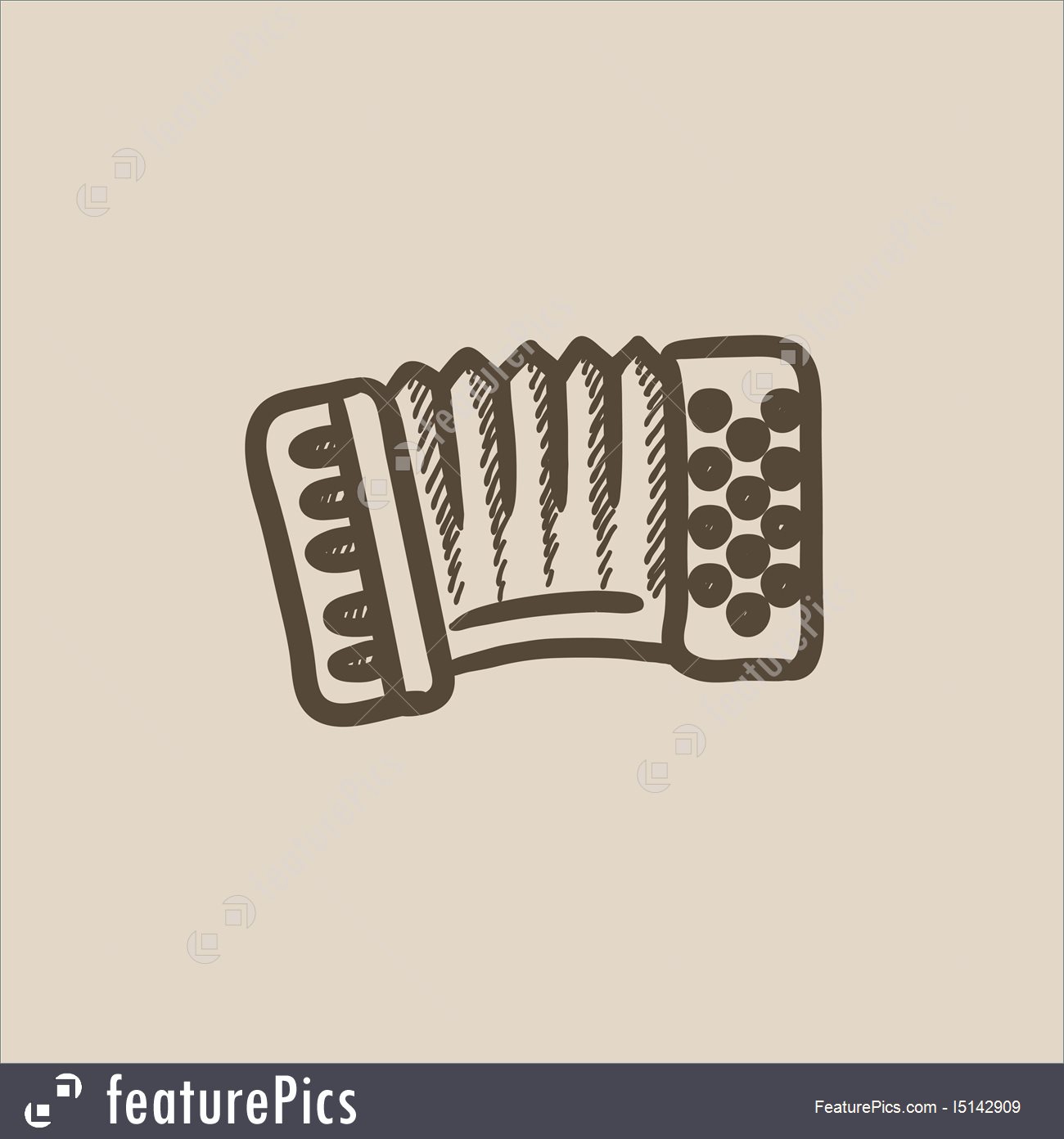 1300x1392 Illustration Of Accordion Sketch Icon