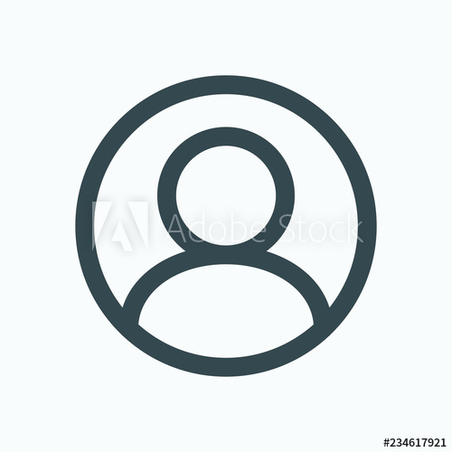 500x500 User Account Icon, User In Circle Vector Icon