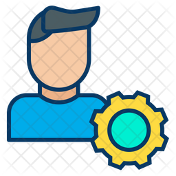 256x256 Account Management Icon Of Colored Outline Style