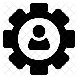 256x256 Account Setting Icon Of Glyph Style