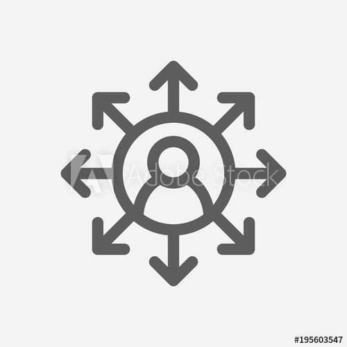 500x500 Core Values Accountability Icon Line Symbol Isolated Vector