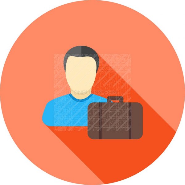 600x600 Accountant Flat Shadowed Icon