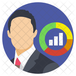 256x256 Accountant Icon Of Flat Style