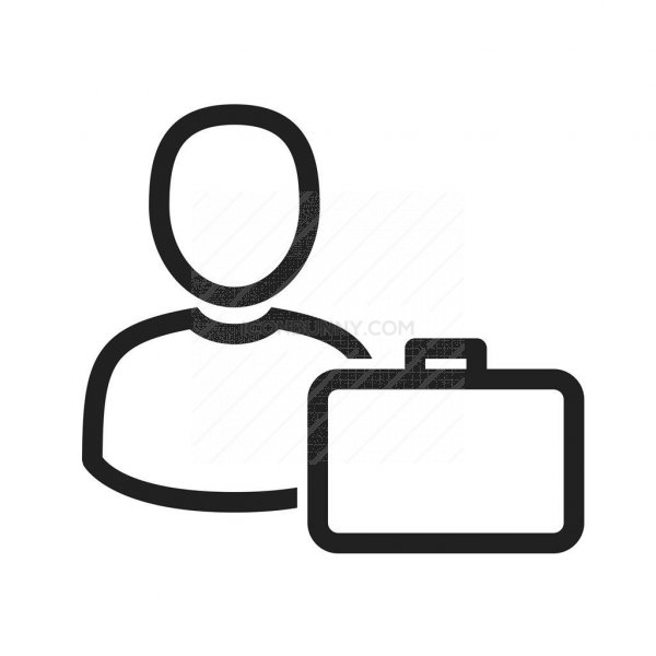 600x600 Accountant Line Icon