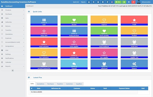 500x318 Sunshine Accounting Software With Inventory Price Bangladesh Bdstall