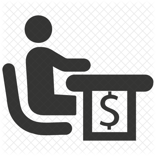 512x512 Cashier Icon Of Glyph Style