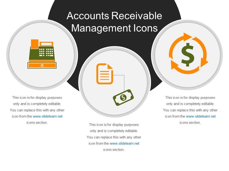 960x720 Accounts Receivable Management Icons Powerpoint Presentation