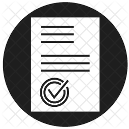 256x256 Accreditation Icon Of Glyph Style