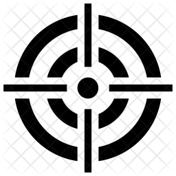 256x256 Accuracy Icon Of Glyph Style