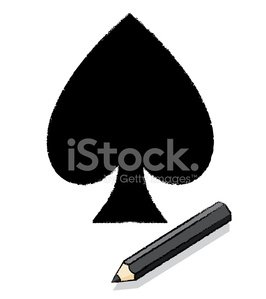 266x299 Ace Of Spades Playing Card Icon Drawn