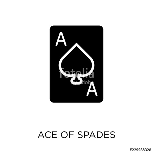 500x500 Ace Of Spades Icon Ace Of Spades Symbol Design From Arcade