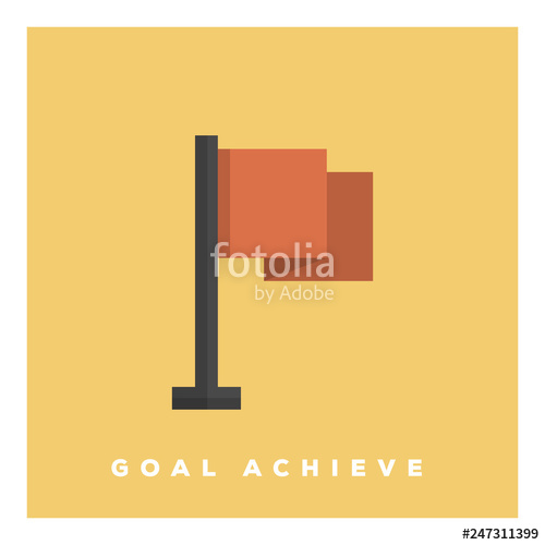 500x500 Goal Achieve Icon Concept Stock Image And Royalty Free Vector