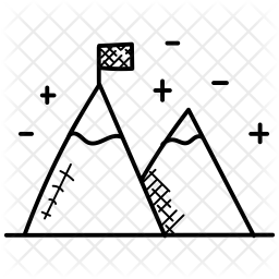 256x256 Goal Achieve Icon Of Doodle Style