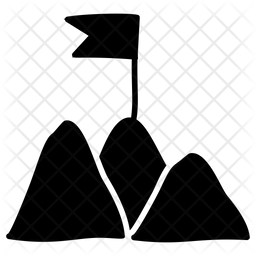 256x256 Mission Achieve Icon Of Glyph Style