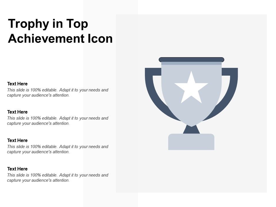 960x720 Trophy In Top Achievement Icon Powerpoint Shapes Powerpoint