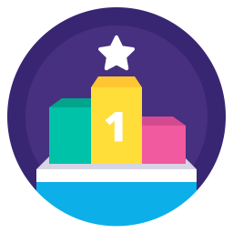 256x256 Achievement Icon Of Flat Style