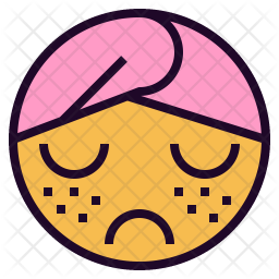 256x256 Acne Icon Of Colored Outline Style