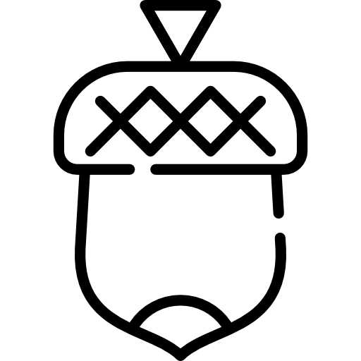 512x512 Acorn Icon Thanks Giving White Freepik