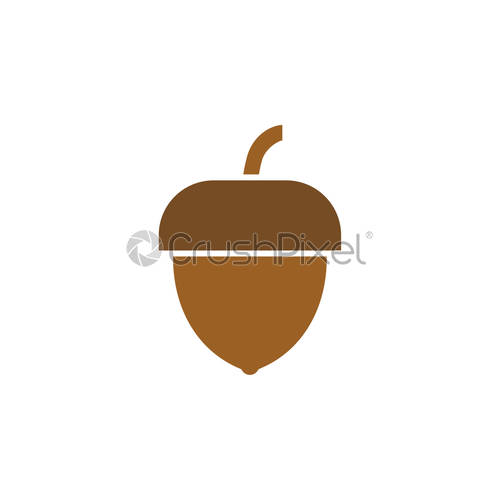 500x500 Acorn Icon Design Template Vector Isolated