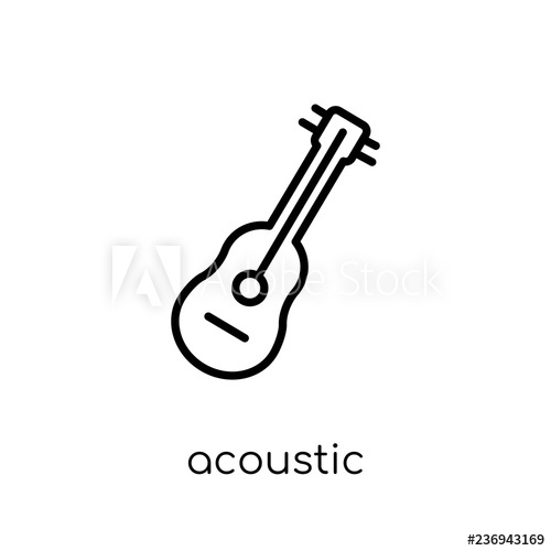 500x500 Acoustic Icon From Music Collection