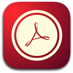 256x256 Acrobat Reader Icon Download Adobe Creative Suite Icons Iconspedia