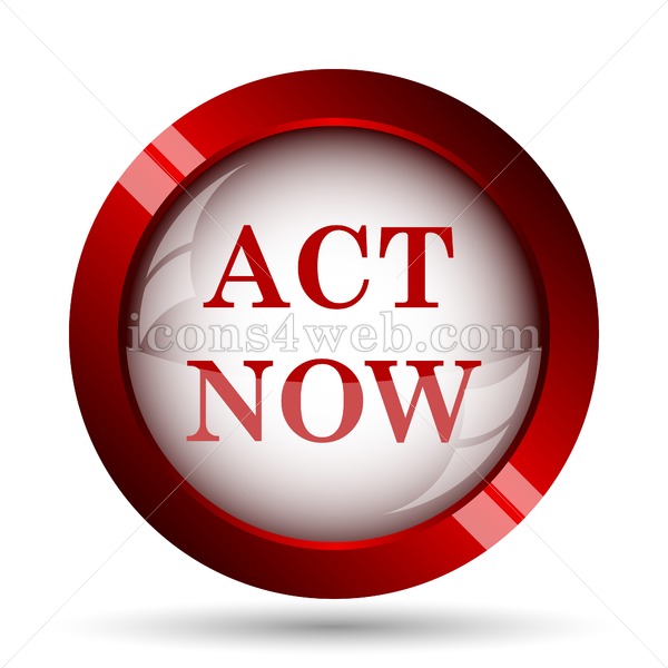 600x600 Act Now Website Icon High Quality Web Button